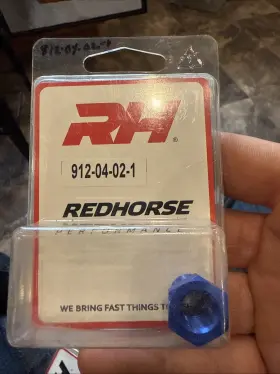 912-04-02-1 Rh Redhorse Npt Reducer Blue 1/4 Inch Male To 1/8 Female