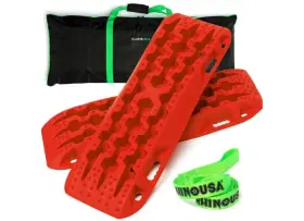 Rg-tb42x13-red Rhino Usa Recovery Traction Boards Pair Red