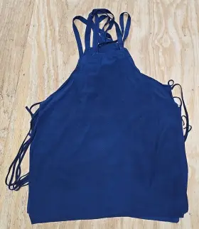 Rn54455 Royal Crest Lot Of 6 Bib Apron Sigmatex Blue Work Utility Protection Restaurant