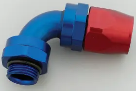 612280 Russell Full Flow Hose End -12 An Swivel Male Threads 90 Degree