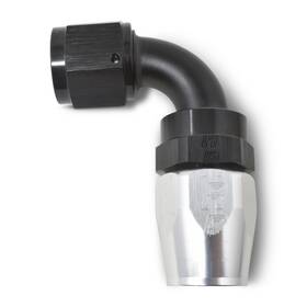 Russell Performance 610183 For -10 An Black/silver 90 Degree Full Flow Hose End