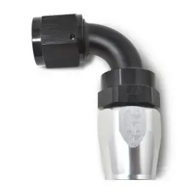 610183 Russell Performance For -10 An Black/silver 90 Degree Full Flow Hose End