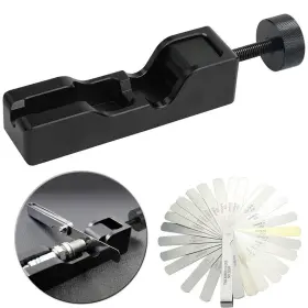Sappp Pro 276 Engine Spark Plug Gap Gapper Tool With 32 Blades Measuring Metric Sae Black