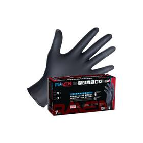 Sas Safety 66482 Raven Patriot Nitrile Gloves 7ml Med