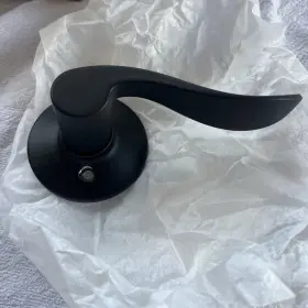 F170acc622lh Schlage 043156730124 Accent Left Hand Dummy Lever Matte Black