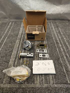 Schlage B560j626 Gr2 Single Cylinder Deadbolt Interchangeable Core Satin Chrome