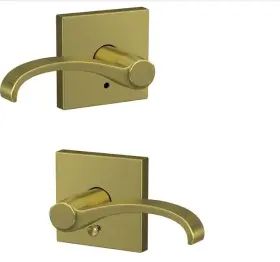 Fc21wit608col Schlage Custom Fc21 Wit 608 Col Whitney Lever With Collins Trim Hall-closet