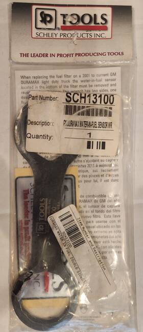 Schley Products Sch13100 Inch Duramax Water In Fuel Double Sided Wrenh