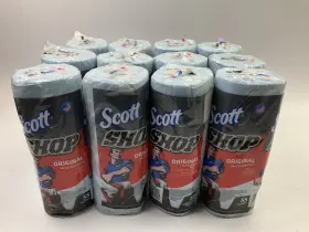 75130-12 Scott Shop Towels Original - Blue Pack Of 12