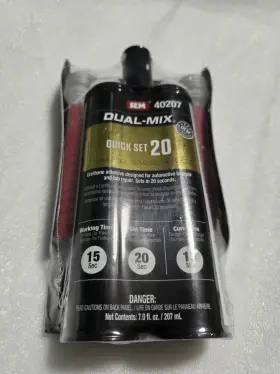 40207 Sem Quick Set 20 Bumper Tab Repair And Plastic Bonding Adhesive 7 Oz
