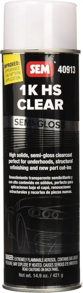40913 Sem 1k Hs Semi-gloss Clear Coat 14.9 Oz