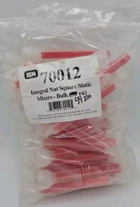 70012 Sem Integral Nut Square Static Mixers 44pc New