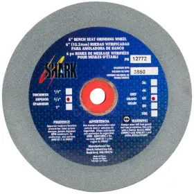 12772 Shark Industries Grinding Wheel - 6 Inch X 3/4 60 Grit