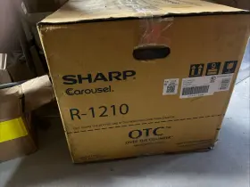 R-1210 Sharp-strategic R1210t 1-1/2-cubic-foot 1100-watt Over-the-counter Microwave Black