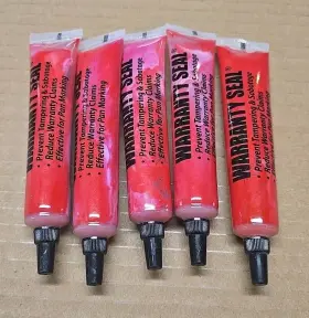 Ws10 Sherco-auto 5 Tubes Of Automotive Maintenance Warranty Seal 1.8 Oz Paint Marker
