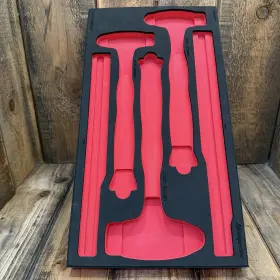 Fmhbbd01br Snap-on Tools Red Foam Tray For Hbbd16 Hbbd24 Hbbd32 3 Piece Ball Peen Hammer