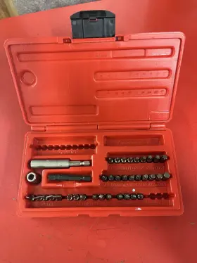 Sdm400a Snap-on Pb90 Master Screwdriver Magnetic Bit Set Red Case Incomplete