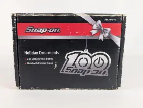 Ssx20p141 Snap-on 6 Piece Set 100th Anniversary Metal Holiday Ornaments