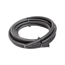 Snf-60815b Snow Performance 8an Braided Stainless Ptfe Hose - 15ft Black For Automotive Use