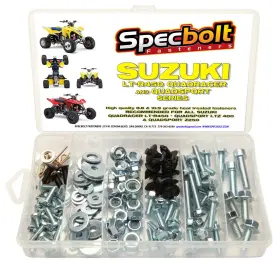 Specbolt Fasteners 707273363497 120pc Suzuki 120 Pieces Factory Size Hardware Brilliant Silver Zinc