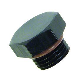560614bk Speedfx Straight Plug -6an Black Anodized Aluminum