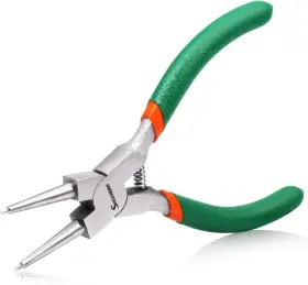 Speedwox 764595467654 Snap Ring Pliers 5-inch Internal Circlip Small Green And Orange