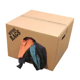 Wr6010c-25 Spilfyter 25lb. Bx Reclaimed Mixedcolor T-shirt Rags