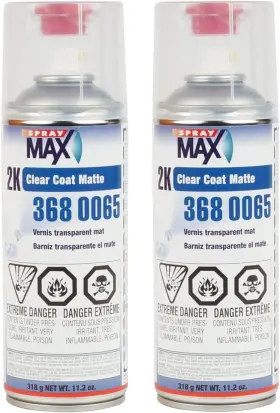 3680065 Spray Max Spraymax 2k Matte Clear Coat 400 Ml 2 11.2 Ounce Pack Of
