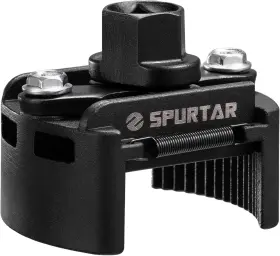 Tfw-30712 Spurtar Adjustable Oil Filter Wrench 2-3/8 To 3-1/8 Inch 60-80mm Black