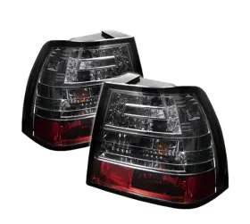 Alt-yd-vj99-led-sm Spyder 847245008435 Volkswagen Jetta 99-04 Led Tail Lights Smoke