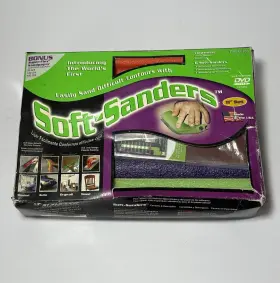 Sty0701 Style Line 6pc Soft-sanders 5 Inch Sanding Blocks Set And Sandpaper Starter Pk
