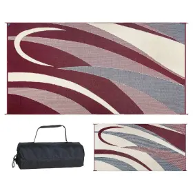 Stylish Camping 786362398466 8 X 16 Graphic Mat Burgundy Black White