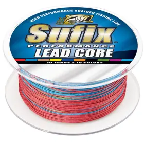 668-215mc Sufix Performance Lead Core 15lb 10-color Metered 200yds Fishing Line
