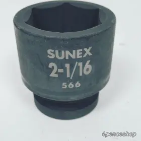 Sun566 Sunex New 566 1 Inch Drive Standard 6 Point Impact Socket 2-1/16