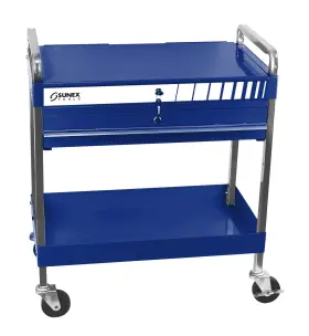 8013abl Sunex Tools Service Cart With Locking Top And Drawer Blue