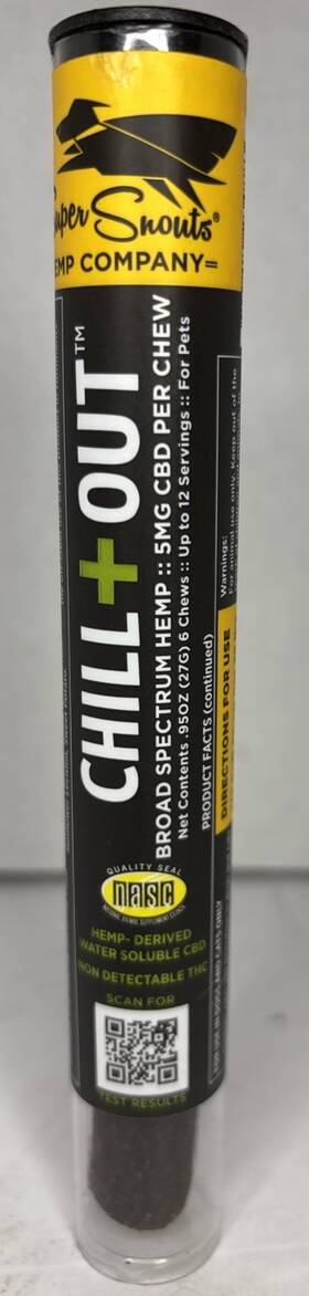 Super Snouts Ssn-c10001 Chill Out Cbd Chew 6ct Broad Spectrum 5mg Ea For Dogs And Cats Ships In 24 Hours