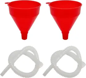 Suvnie-1408fa Suvnie 2 Pcs Funnels For Automotive Use Flexible Plastic Wide Mouth Transparent