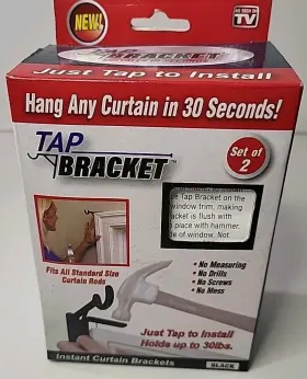 Tbbronz-mc6 Tap Bracket Curtain Brz