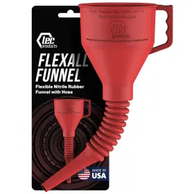 Tec Products 860005596447 Flexall Long Flexible Funnel For Automotive Use - Large Red