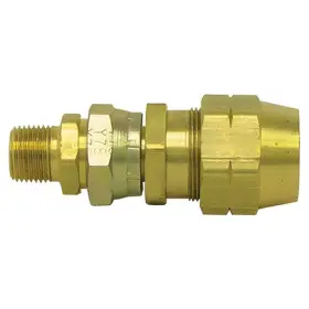 84037 Tectran Air Brake Line Fitting Brass 1/2 Inch Hose I.d Swivel