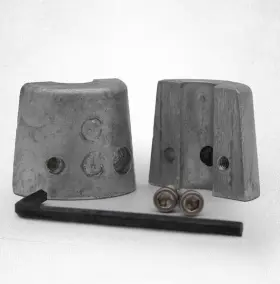 24901 The Powerhouse Inc Sacrificial Aluminum Anode - 1/2 Inch Mpn