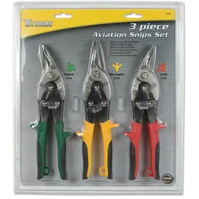 11463 Titan Aviation Snips 3-pc Set Left / Righ