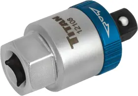 12108 Titan 3/8-inch Drive Ratcheting Breaker Bar Adapter Black