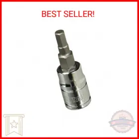15604 Titan 1/4-inch Drive X 4mm Hex Bit Socket