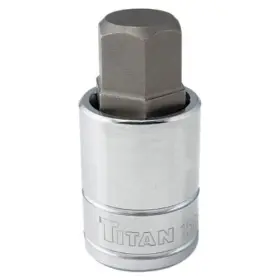 Titan 802090156656 15665 Hex Bit Socket 1/2 Inch Drive X 11/16 Chrome Vanadium Steel