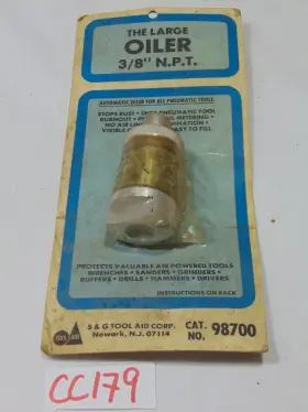 98700 Tool Aid New S And G The Large Oiler 3/8 Inch Npt Usa Made Blue Package 175 Psi