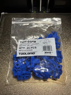 Tlg-51008 Tool Grid Tlg-51006 Usa Seller Tgh-05pm 3/8 Socket Holder Metric 25 Count