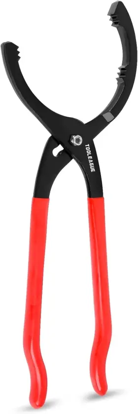 40002 Tooleague 16 Inch Large Oil Filter Pliers Adjustable Inches Red