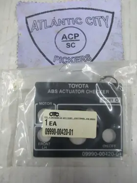 09990-00420-01 Toyota Tool Abs Actuator Checker Sheet O