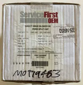 Mot19463 Trane / American Standard Blower Motor 1/8hp 230v 825 Rpm- Genuine Oem Part